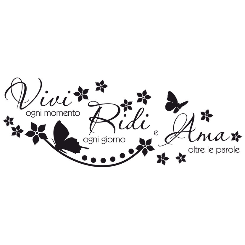 Wallsticker Vivo ogni momento...