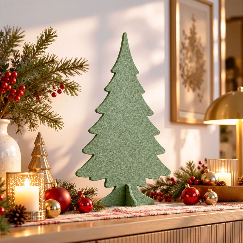 Filz-Weihnachtsbaum zum Hinstellen (2-teilig)