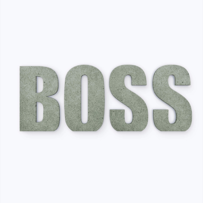 MDF bogstaver - Boss