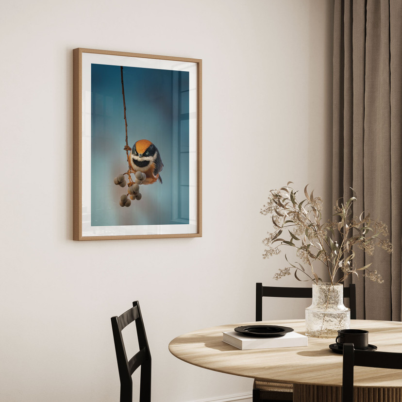 Poster Kleiner Vogel am Ast - Jacob Xu