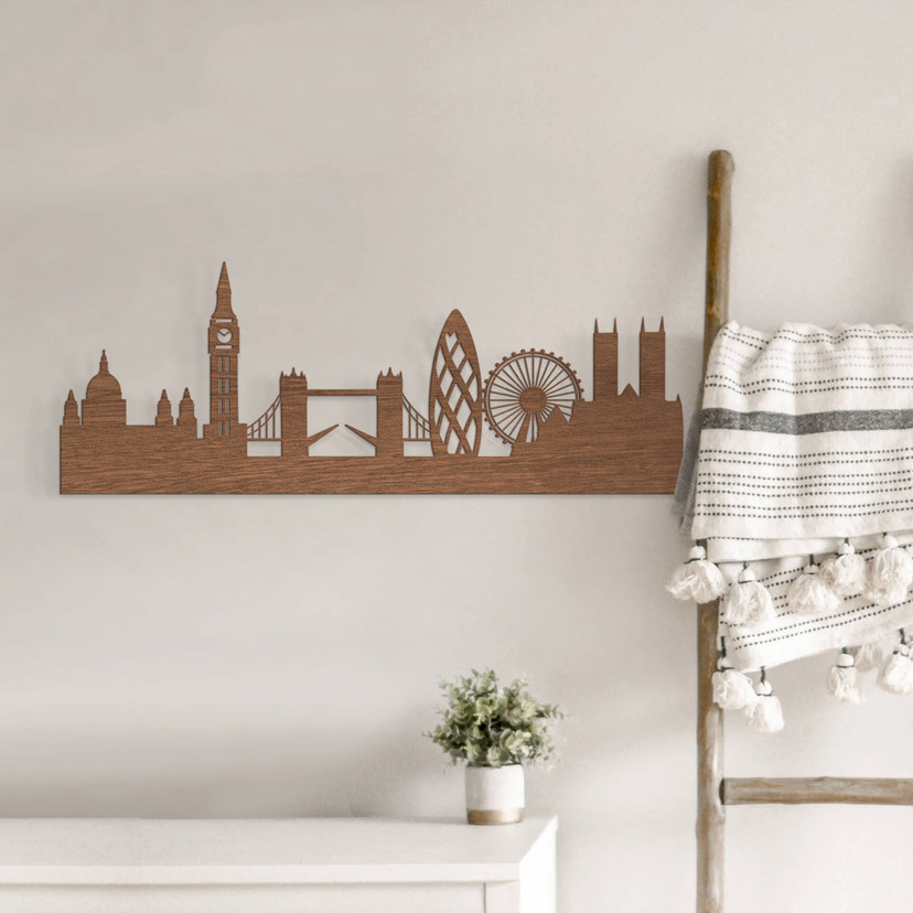Okleina mahoniowa Wood Art - Skyline London