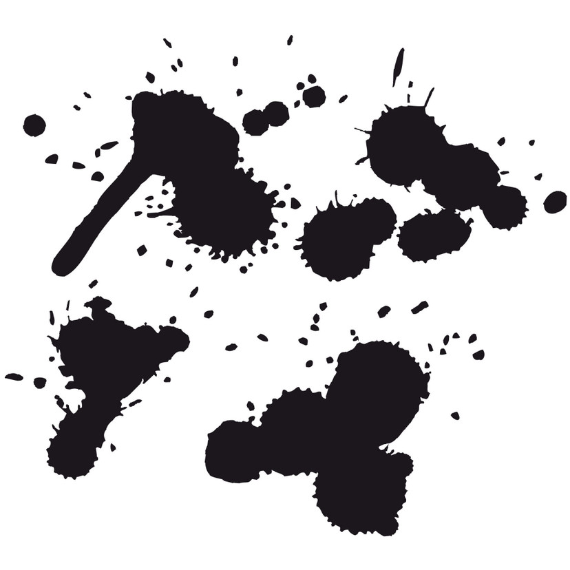 Wallsticker Blodpletter