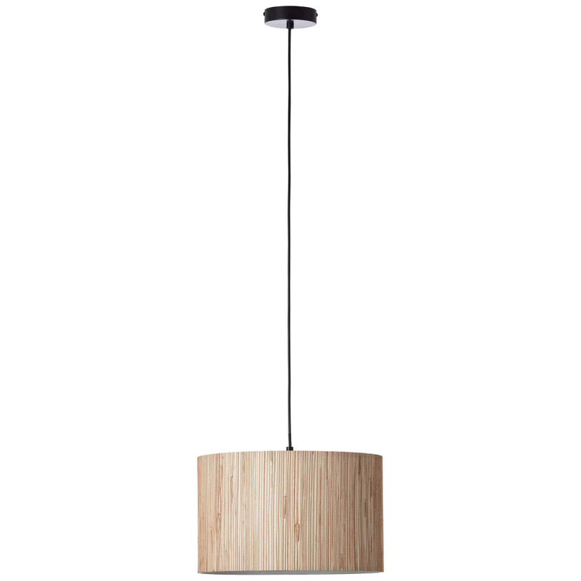 Pendelleuchte Valentin, braun, 120 x 35 cm, Seegras Pendellampe