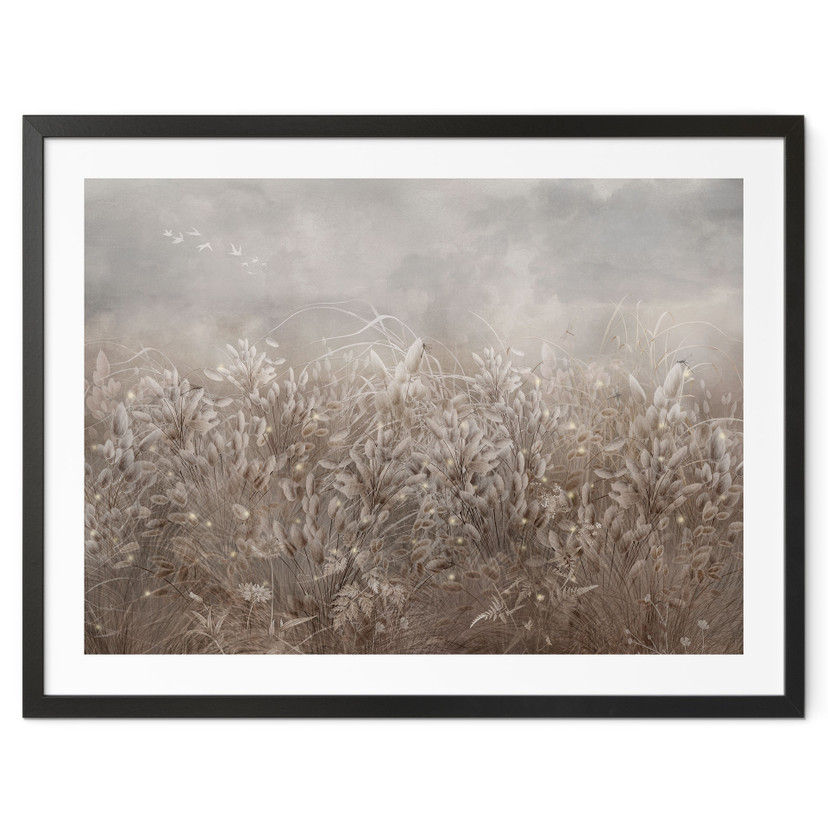Poster Pampagras en grassen in beige - Ms Tiff
