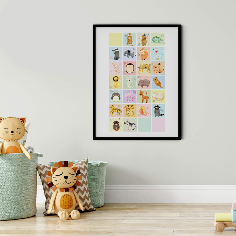 Poster Loske - Tierisches Alphabet