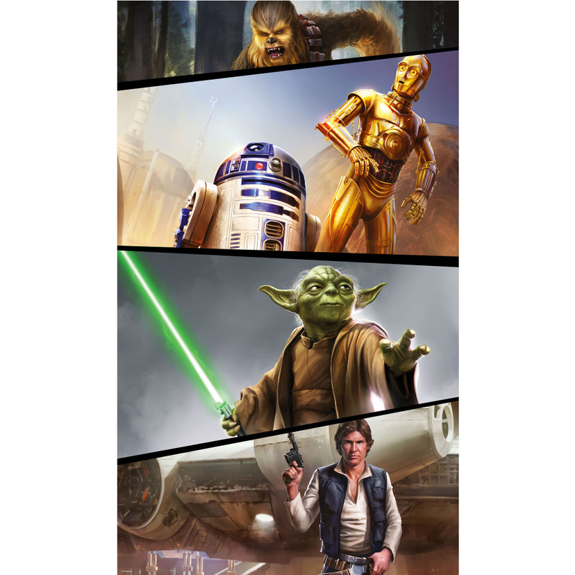 Tapetpanel i fleece -  Star Wars Moments Rebels