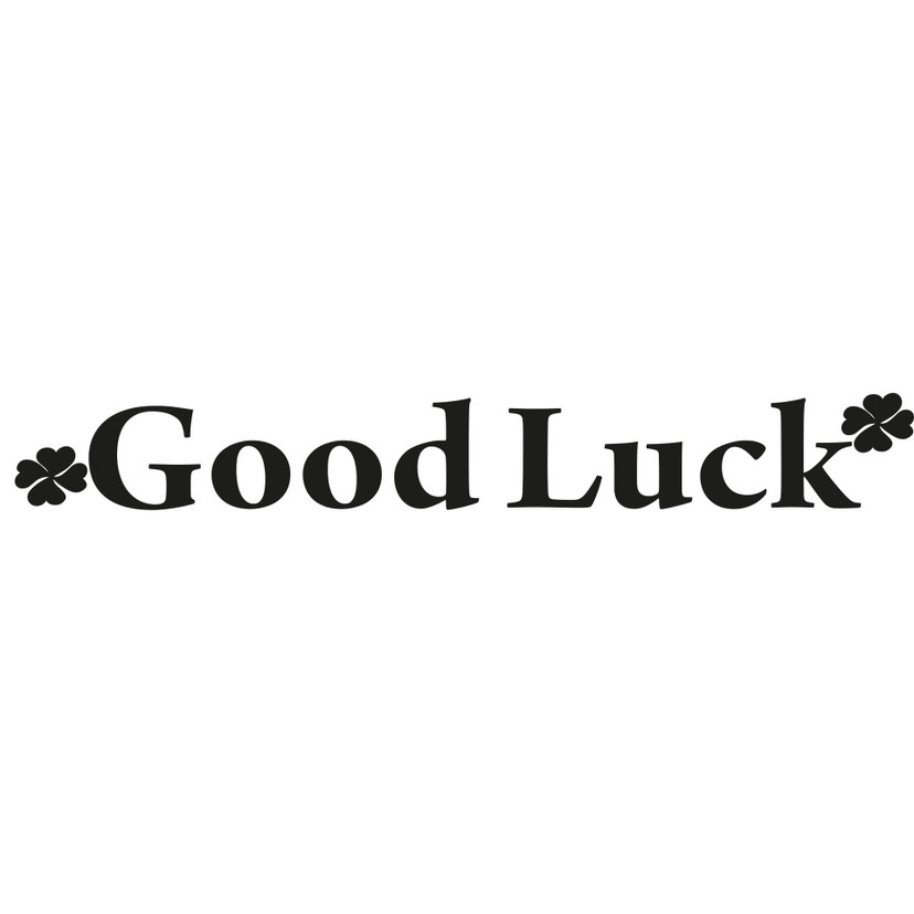 Wallsticker Good Luck - Held og Lykke