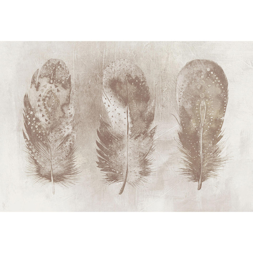 Architects Paper Papier peint photo Atelier 47 Motley Feat avec plumes marron, beige
