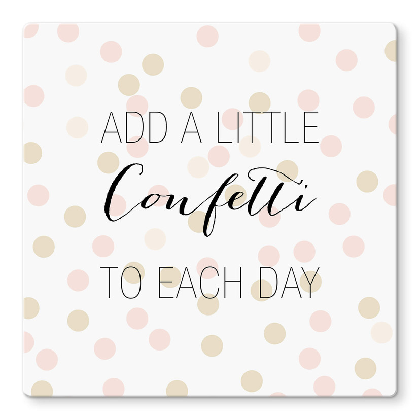 Glass Print Confetti & Cream - Add Confetti