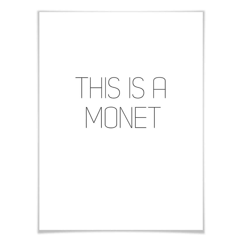 Póster premium This is a Monet