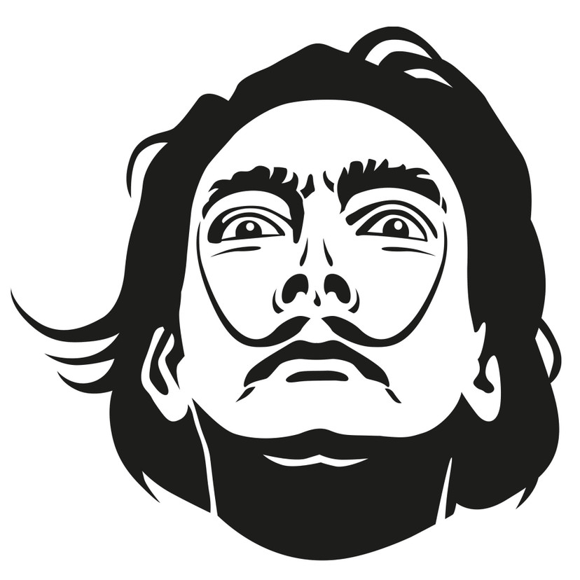 Wallsticker Salvador Dali