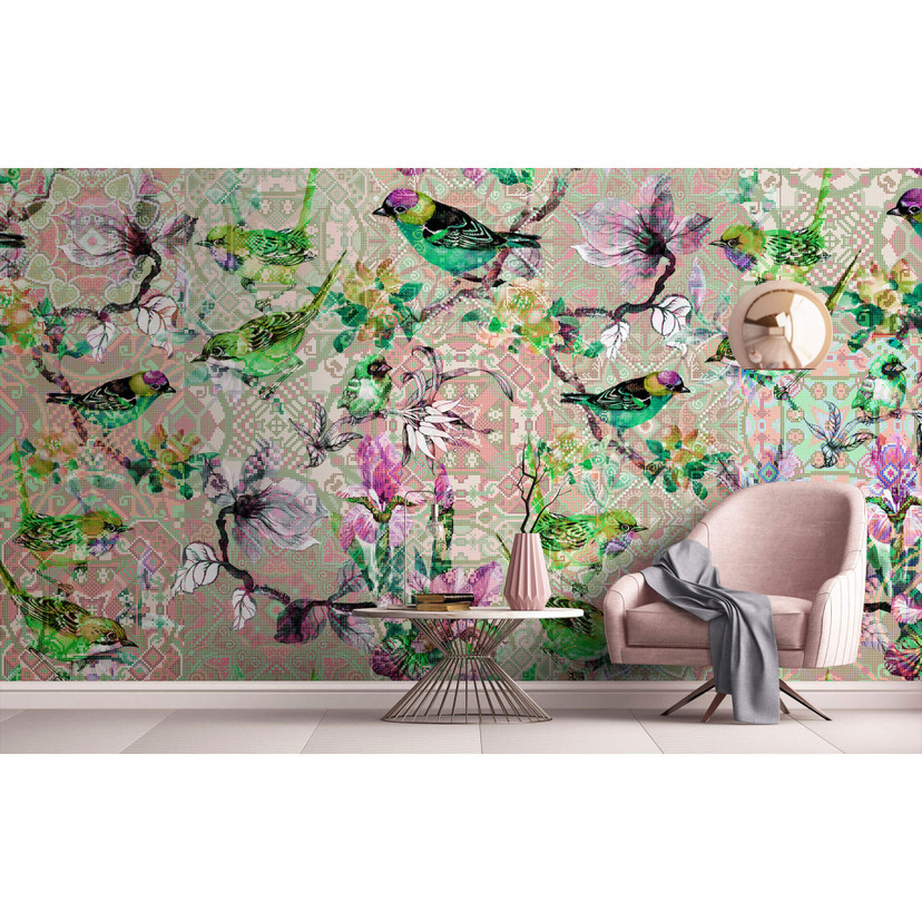 Fototapeta Livingwalls Walls by Patel mosaic birds 2