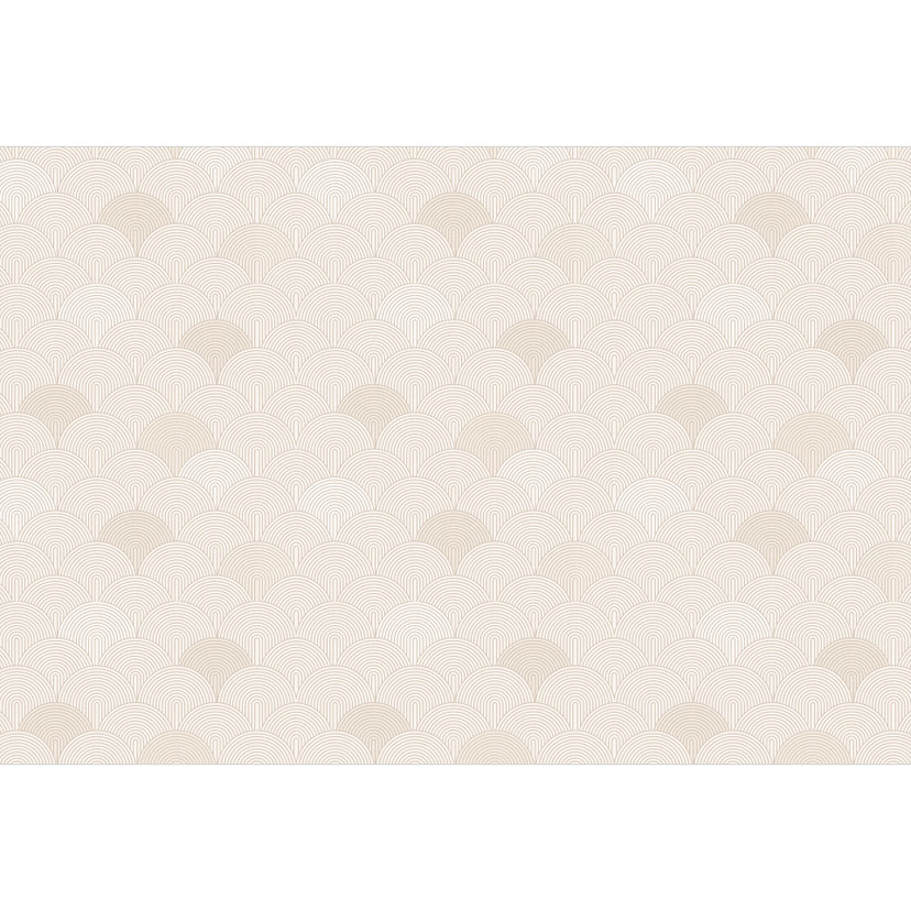Fototapeta geometryczna abstrakcyjne półkola w delikatnym beżu - Bloomery Decor