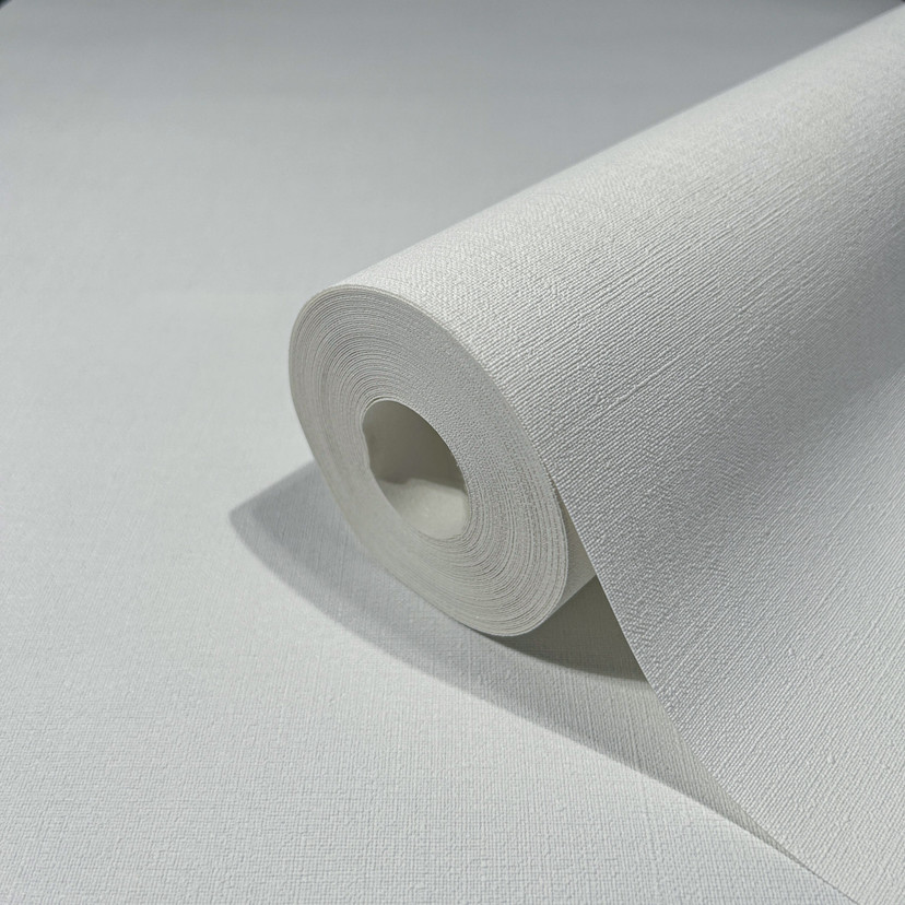 non-woven tapet hvid tekstiloptik til stue soveværelse kontor marburg tapet