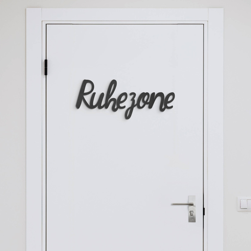 3D MDF Schriftzug Ruhezone