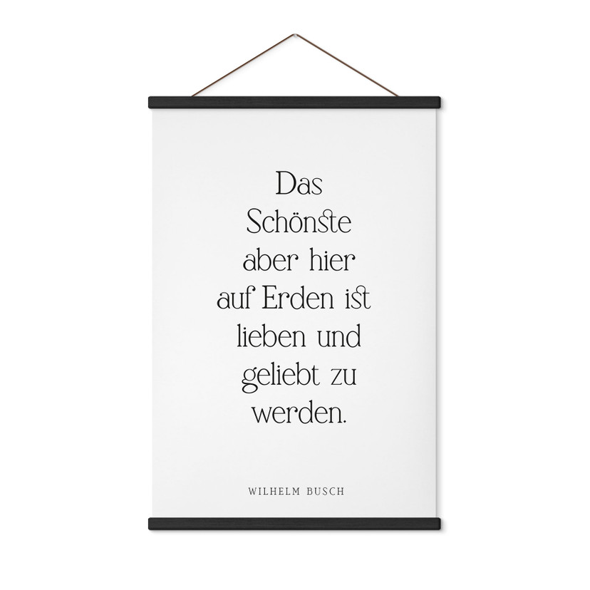 Stoffbild Das Schönste auf Erden