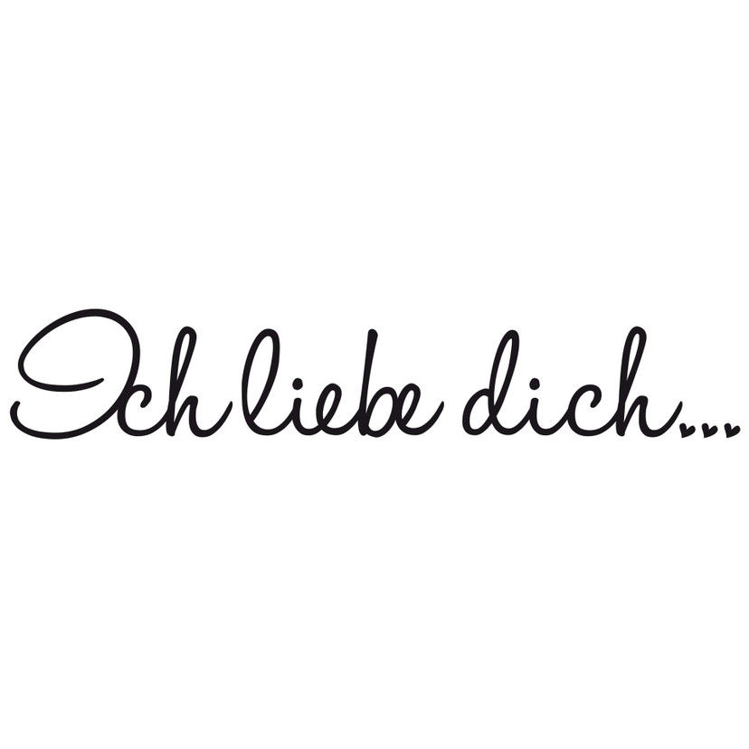 Wallsticker - Ich liebe dich 02