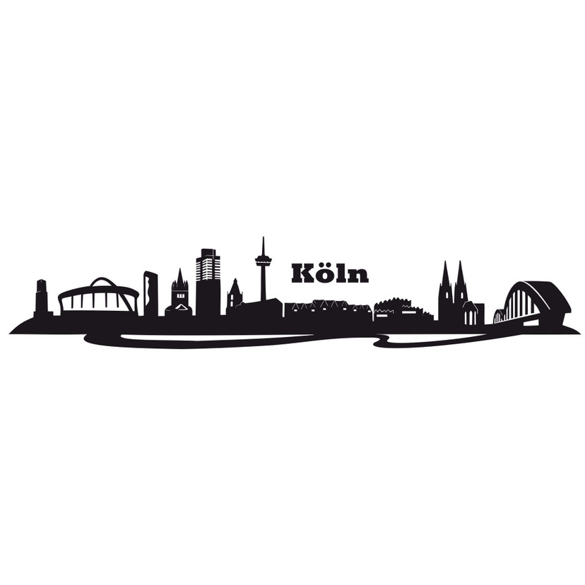 Sticker mural Skyline de Cologne 2
