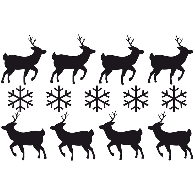 Wallsticker Rensdyr Sæt