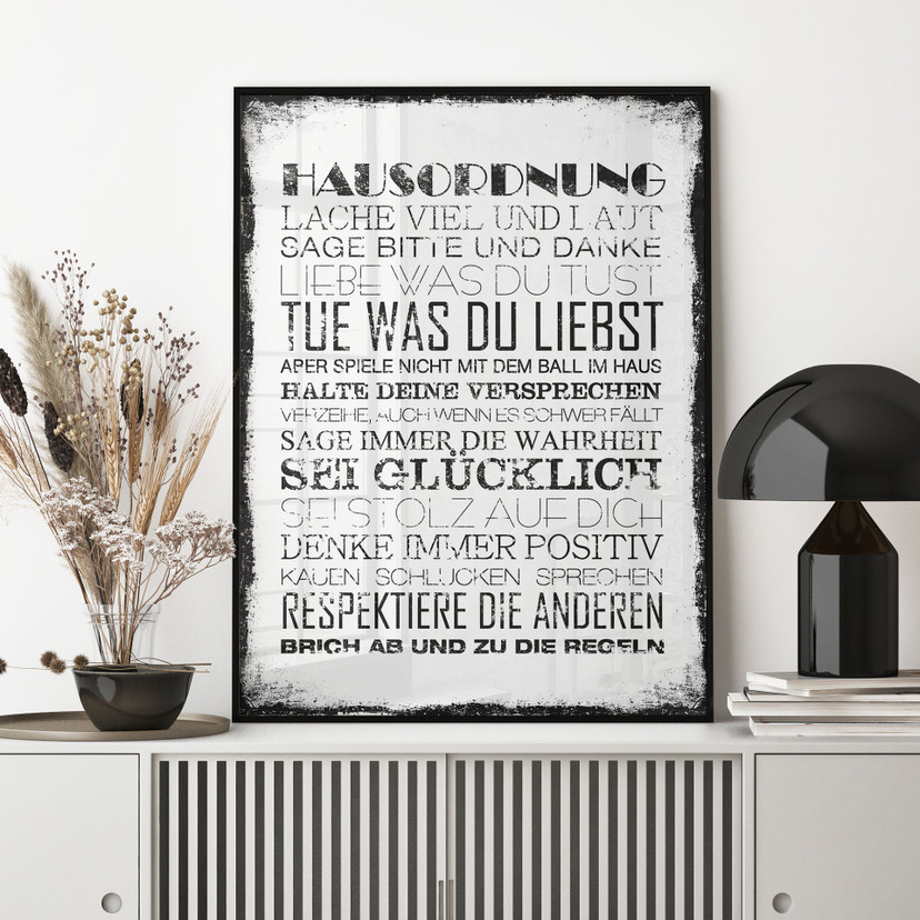 Poster Hausordnung