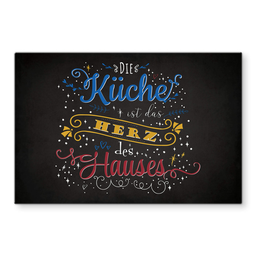 Spritzschutz Die Küche ist das Herz des Hauses - dunkel