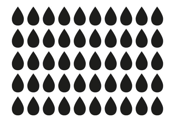 Sticker mural - Set gouttes (50 pièces)