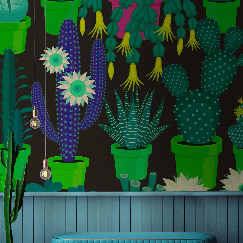 Livingwalls Fototapet Walls by Patel 2 cactus garden 2