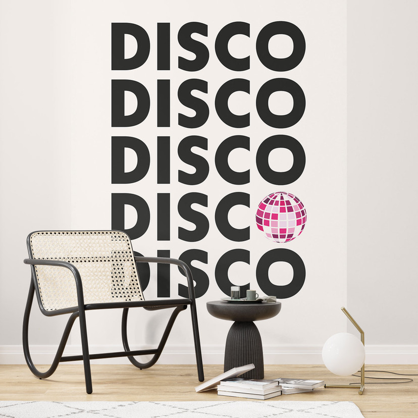Fotomural con tipografía retro disco vibes - Kerr-Dineen