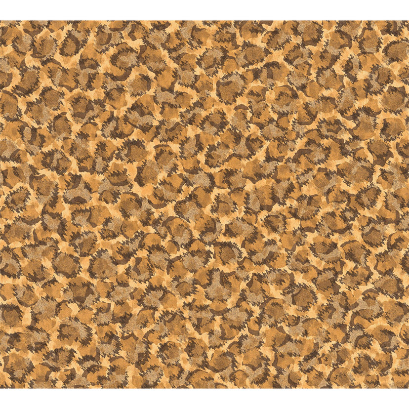 Versace fleecetapet Vasmara leopardtapet brun, orange, bronze