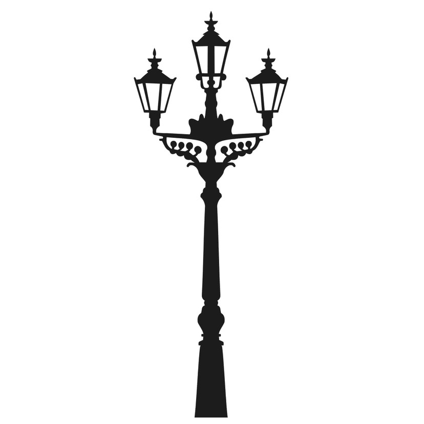 Wallsticker Gadelampe