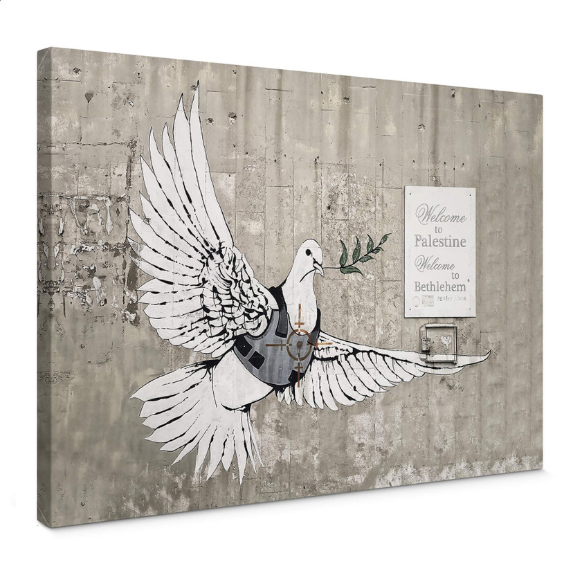Obraz na płótnie Banksy - Gołąb pokoju
