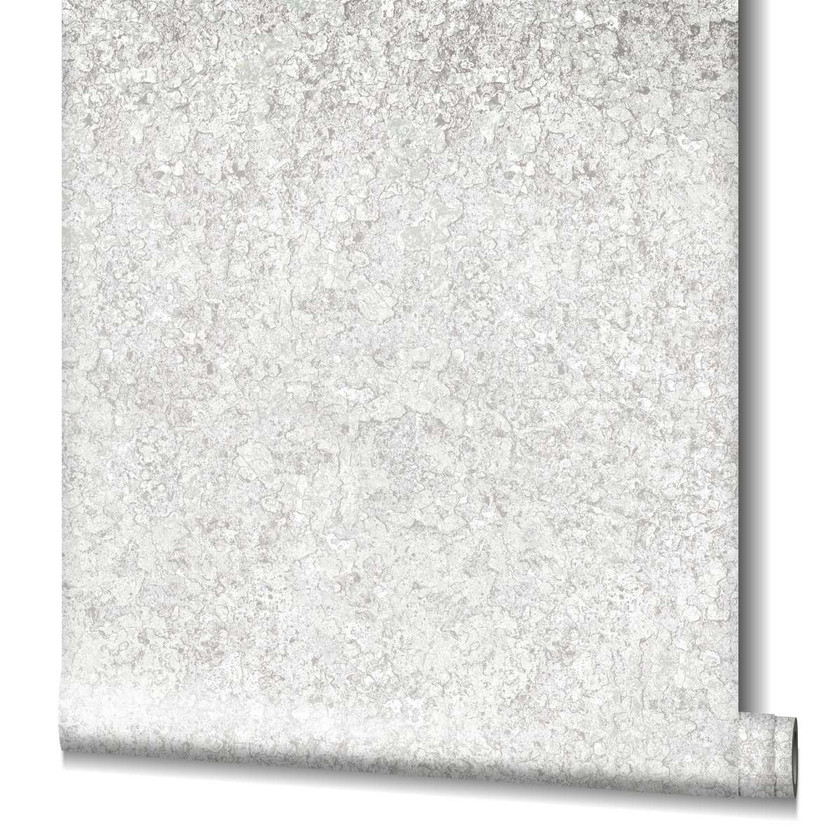 Grafisk tapet, non-woven tapet Flora grå