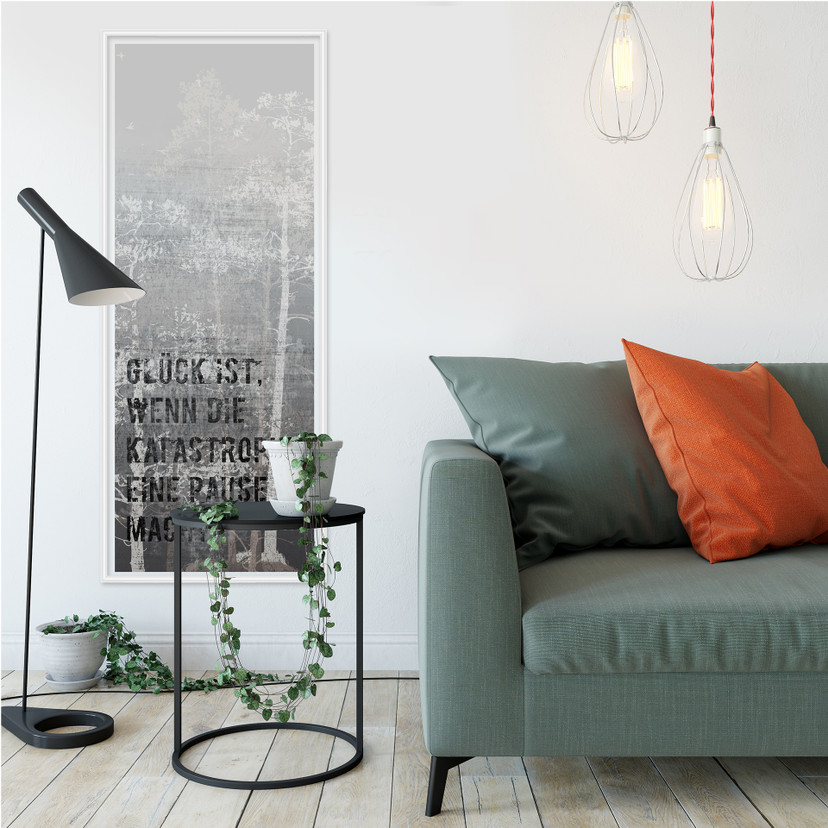 Wallprint W - Glück ist, wenn die Katastrophe eine Pause macht - Panorama