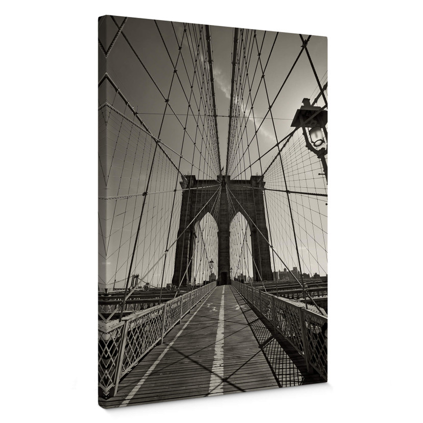 Obraz na płótnie Brooklyn Bridge perspektywa