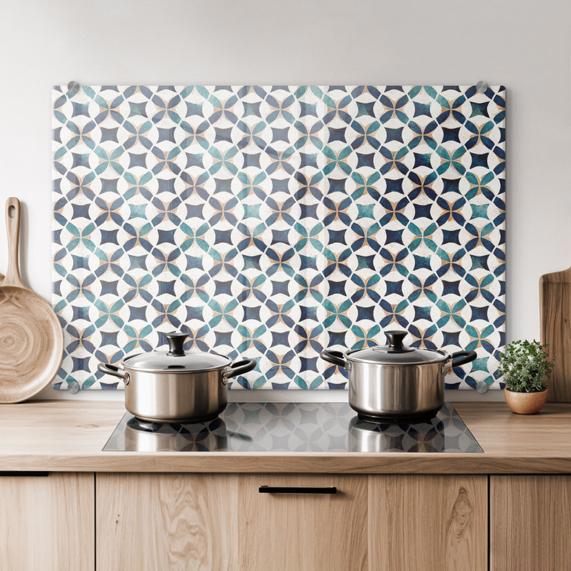 Stænkplade Portugisisk Mønster - Azulejos - Treechild