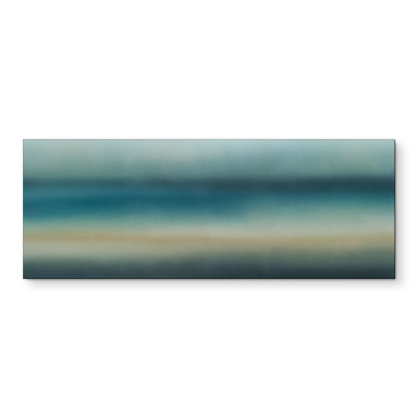 Wandbild Rotko Blush - Türkiser Horizont - Sir Edward x Grigory Gladarev - Alu-Dibond Panorama