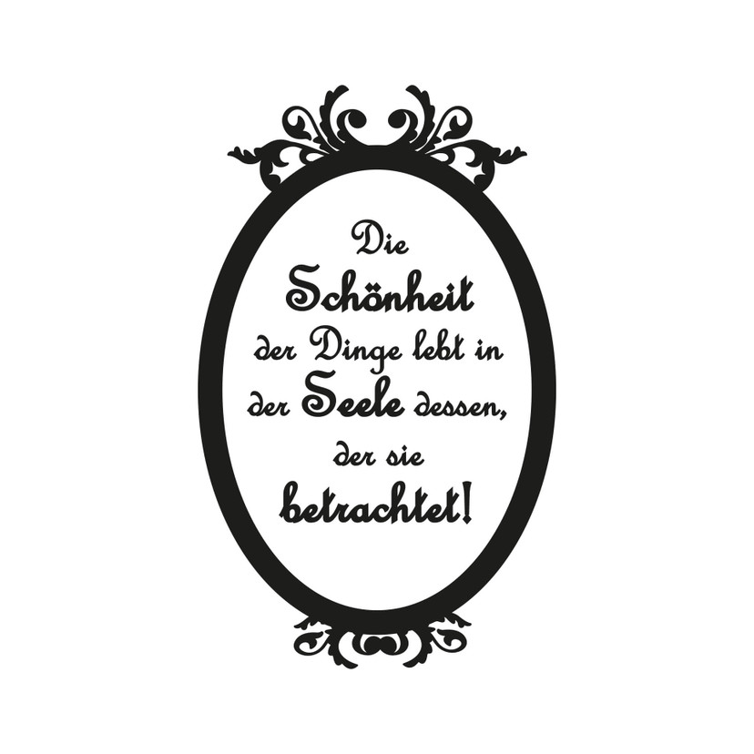 Wandtattoo Die Schönheit der Dinge...