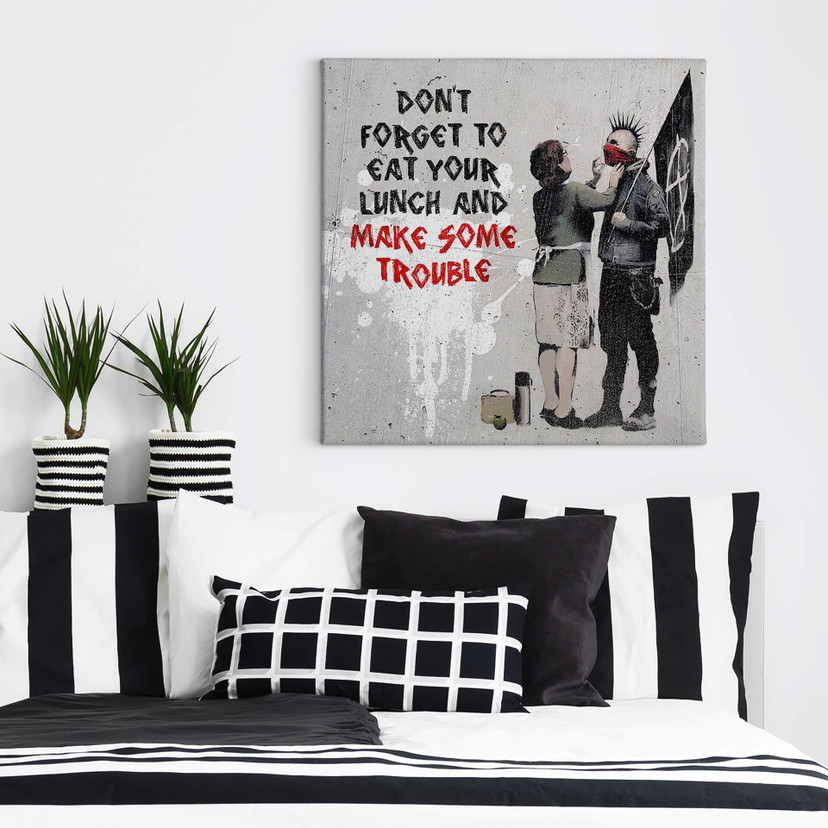 Obraz na płótnie Banksy - Make Some Trouble