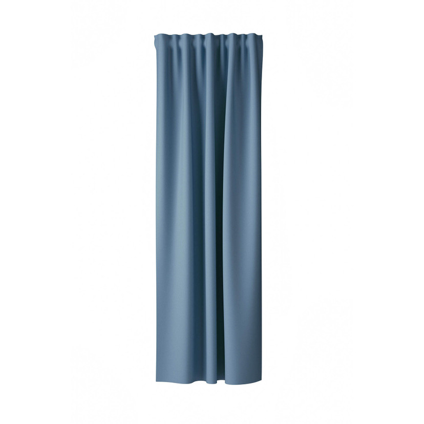 Homing Fertigschal mit verdeckten Schlaufen Galdin bleu -  2,45 x 1,4 m