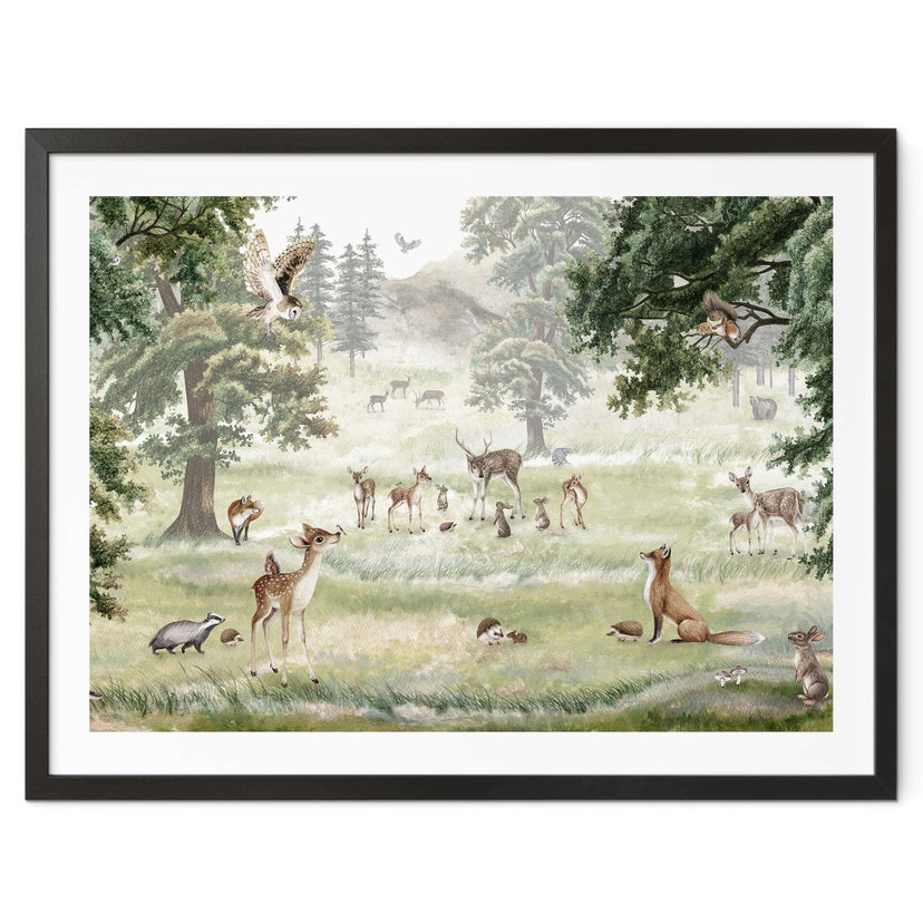 Plakat dla dzieci Kikki Belle - Leśna zabawa