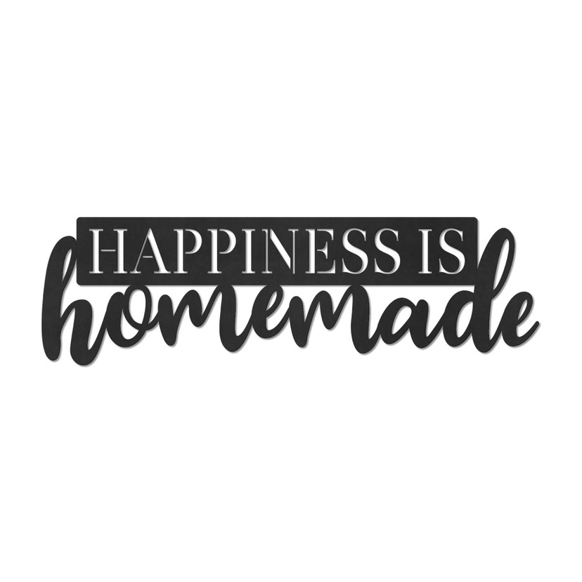 MDF - Dekoracja drewniana Happiness is homemade