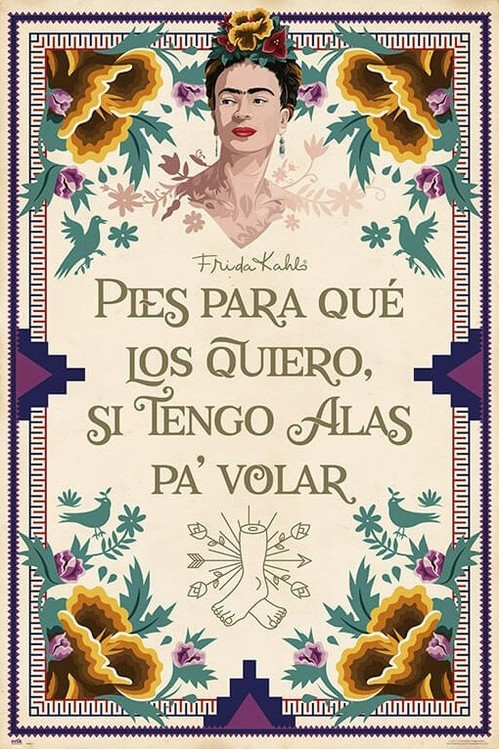 Poster art print Frida Kahlo 61x91,5 cm