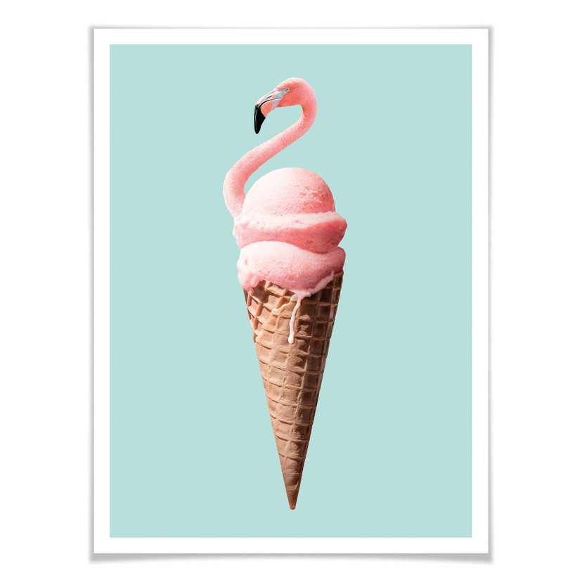 Plakat Loose - Lody Flamingo