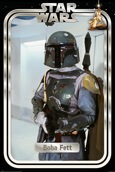 Poster, film poster Star Wars - Boba Fett Retro Packaging 61x91,5 cm