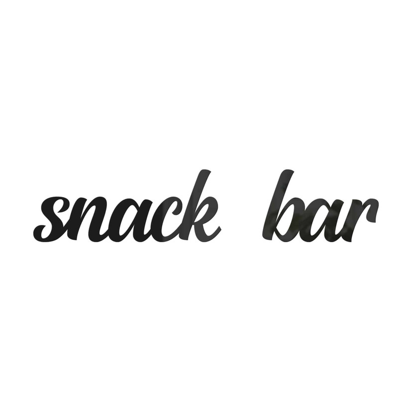 3D Schriftzug Snack Bar - Acryldeko für die Küche