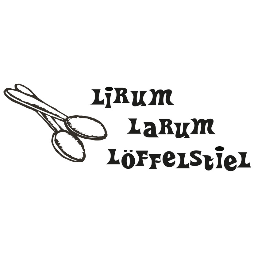 Wandtattoo Lirum Larum Löffelstiel