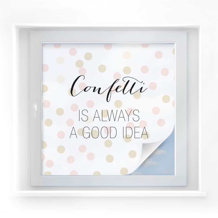 Folia ochronna Confetti & Cream - konfetti to zawsze dobry pomysł