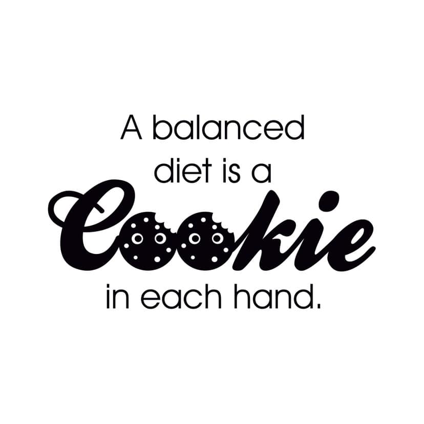 Wallsticker A Balanced Diet...