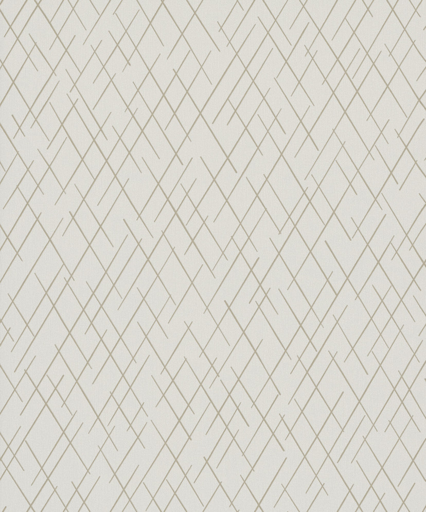 grafisk tapet, non-woven vægbeklædning Novamur Kylie beige