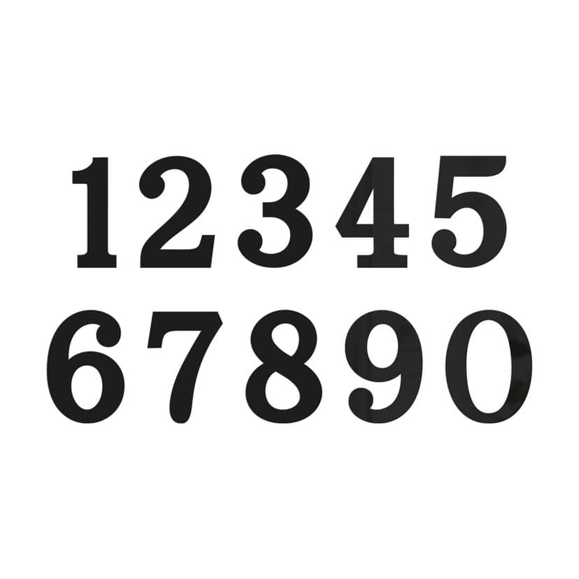 Numery akrylowe Numery domów